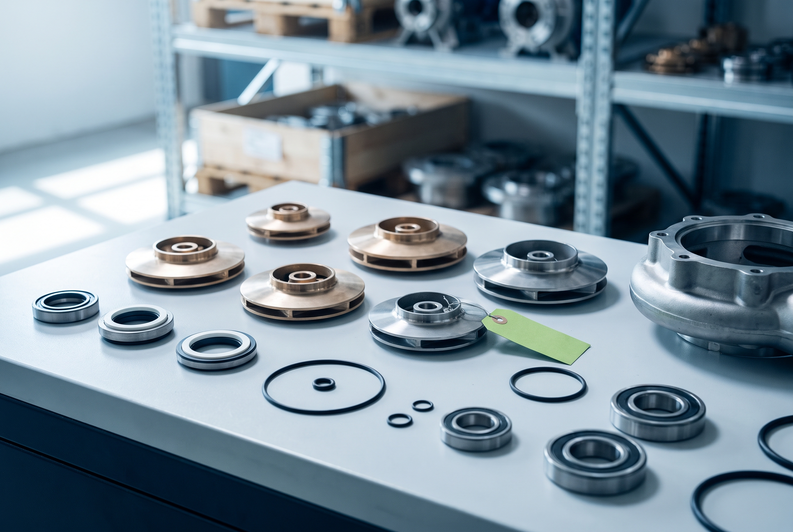 Ersatzteile und Verschleißkomponenten für Industriepumpen